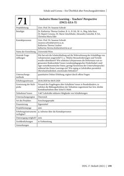 Bild der Seite - 199 - in Schule während der Corona-Pandemie - Neue Ergebnisse und Überblick über ein dynamisches Forschungsfeld