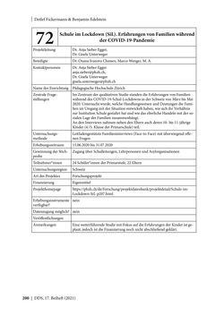 Bild der Seite - 200 - in Schule während der Corona-Pandemie - Neue Ergebnisse und Überblick über ein dynamisches Forschungsfeld