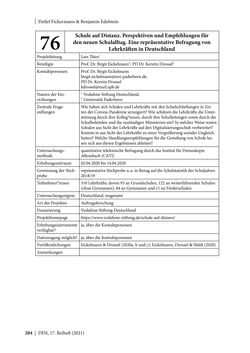 Bild der Seite - 204 - in Schule während der Corona-Pandemie - Neue Ergebnisse und Überblick über ein dynamisches Forschungsfeld