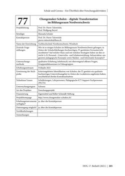 Bild der Seite - 205 - in Schule während der Corona-Pandemie - Neue Ergebnisse und Überblick über ein dynamisches Forschungsfeld