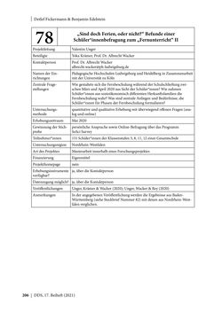 Bild der Seite - 206 - in Schule während der Corona-Pandemie - Neue Ergebnisse und Überblick über ein dynamisches Forschungsfeld