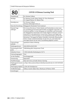 Bild der Seite - 208 - in Schule während der Corona-Pandemie - Neue Ergebnisse und Überblick über ein dynamisches Forschungsfeld