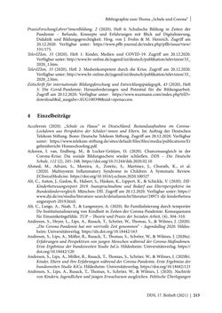 Bild der Seite - 215 - in Schule während der Corona-Pandemie - Neue Ergebnisse und Überblick über ein dynamisches Forschungsfeld