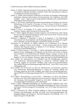 Bild der Seite - 220 - in Schule während der Corona-Pandemie - Neue Ergebnisse und Überblick über ein dynamisches Forschungsfeld