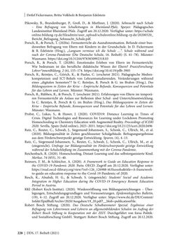 Image of the Page - 228 - in Schule während der Corona-Pandemie - Neue Ergebnisse und Überblick über ein dynamisches Forschungsfeld