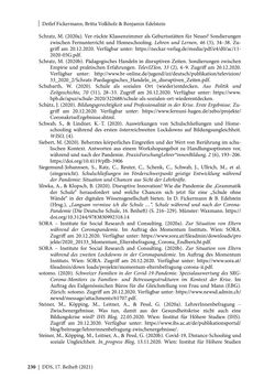 Image of the Page - 230 - in Schule während der Corona-Pandemie - Neue Ergebnisse und Überblick über ein dynamisches Forschungsfeld