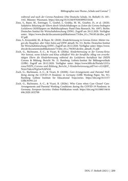 Image of the Page - 233 - in Schule während der Corona-Pandemie - Neue Ergebnisse und Überblick über ein dynamisches Forschungsfeld