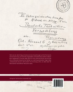 Image of the Page - Einband hinten - in „ In diesen schweren Tagen“ - Die Technische Hochschule Graz  im Ersten Weltkrieg