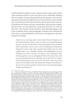 Bild der Seite - 29 - in Die schwierige Versöhnung - Italien, Österreich und Südtirol im 20. Jahrhundert