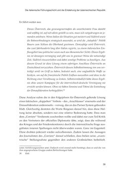 Bild der Seite - 39 - in Die schwierige Versöhnung - Italien, Österreich und Südtirol im 20. Jahrhundert