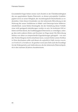 Bild der Seite - 40 - in Die schwierige Versöhnung - Italien, Österreich und Südtirol im 20. Jahrhundert
