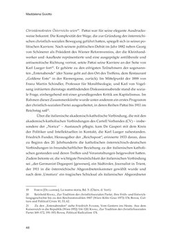 Bild der Seite - 48 - in Die schwierige Versöhnung - Italien, Österreich und Südtirol im 20. Jahrhundert