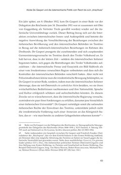 Image of the Page - 63 - in Die schwierige Versöhnung - Italien, Österreich und Südtirol im 20. Jahrhundert
