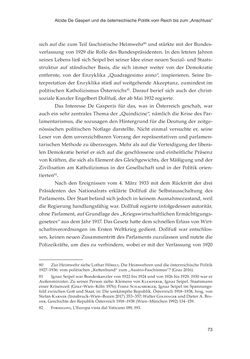 Image of the Page - 73 - in Die schwierige Versöhnung - Italien, Österreich und Südtirol im 20. Jahrhundert