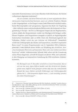 Image of the Page - 75 - in Die schwierige Versöhnung - Italien, Österreich und Südtirol im 20. Jahrhundert