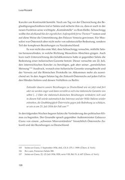 Image of the Page - 128 - in Die schwierige Versöhnung - Italien, Österreich und Südtirol im 20. Jahrhundert