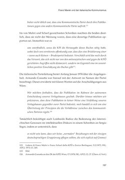 Image of the Page - 197 - in Die schwierige Versöhnung - Italien, Österreich und Südtirol im 20. Jahrhundert