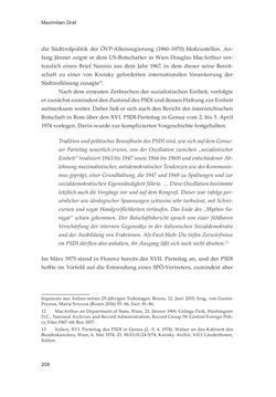 Bild der Seite - 208 - in Die schwierige Versöhnung - Italien, Österreich und Südtirol im 20. Jahrhundert