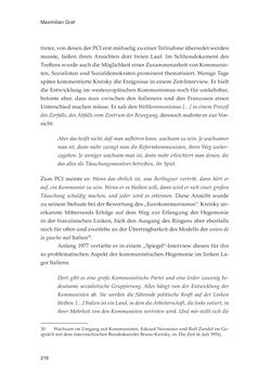 Image of the Page - 216 - in Die schwierige Versöhnung - Italien, Österreich und Südtirol im 20. Jahrhundert