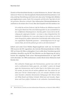 Image of the Page - 232 - in Die schwierige Versöhnung - Italien, Österreich und Südtirol im 20. Jahrhundert