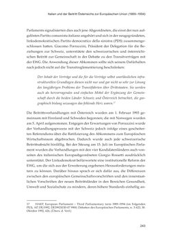 Image of the Page - 243 - in Die schwierige Versöhnung - Italien, Österreich und Südtirol im 20. Jahrhundert