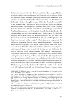 Bild der Seite - 261 - in Die schwierige Versöhnung - Italien, Österreich und Südtirol im 20. Jahrhundert
