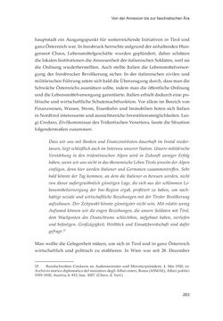 Image of the Page - 263 - in Die schwierige Versöhnung - Italien, Österreich und Südtirol im 20. Jahrhundert