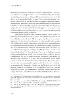Image of the Page - 272 - in Die schwierige Versöhnung - Italien, Österreich und Südtirol im 20. Jahrhundert