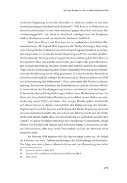 Bild der Seite - 273 - in Die schwierige Versöhnung - Italien, Österreich und Südtirol im 20. Jahrhundert