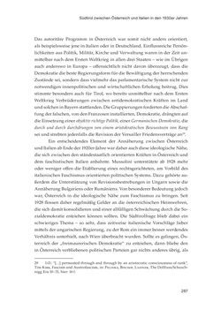 Image of the Page - 287 - in Die schwierige Versöhnung - Italien, Österreich und Südtirol im 20. Jahrhundert