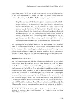 Bild der Seite - 293 - in Die schwierige Versöhnung - Italien, Österreich und Südtirol im 20. Jahrhundert