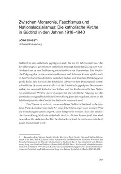 Bild der Seite - 301 - in Die schwierige Versöhnung - Italien, Österreich und Südtirol im 20. Jahrhundert