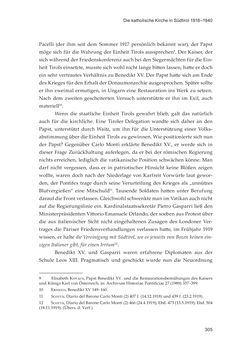 Image of the Page - 305 - in Die schwierige Versöhnung - Italien, Österreich und Südtirol im 20. Jahrhundert