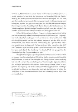 Bild der Seite - 340 - in Die schwierige Versöhnung - Italien, Österreich und Südtirol im 20. Jahrhundert