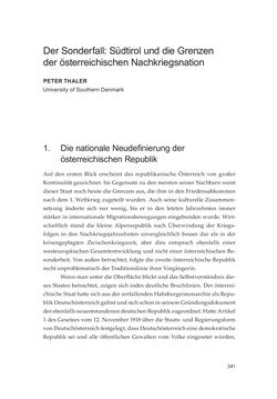 Bild der Seite - 341 - in Die schwierige Versöhnung - Italien, Österreich und Südtirol im 20. Jahrhundert