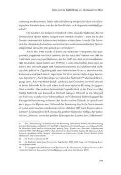 Image of the Page - 371 - in Die schwierige Versöhnung - Italien, Österreich und Südtirol im 20. Jahrhundert