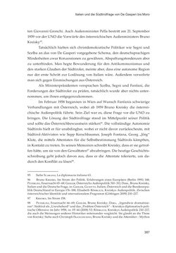 Image of the Page - 387 - in Die schwierige Versöhnung - Italien, Österreich und Südtirol im 20. Jahrhundert