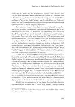 Bild der Seite - 399 - in Die schwierige Versöhnung - Italien, Österreich und Südtirol im 20. Jahrhundert
