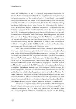 Bild der Seite - 402 - in Die schwierige Versöhnung - Italien, Österreich und Südtirol im 20. Jahrhundert