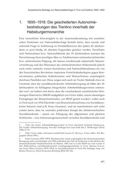 Image of the Page - 421 - in Die schwierige Versöhnung - Italien, Österreich und Südtirol im 20. Jahrhundert