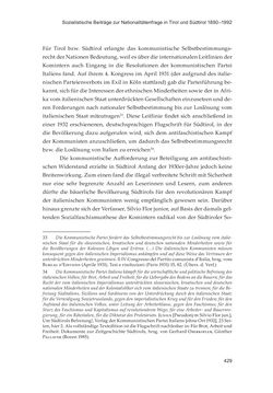 Image of the Page - 429 - in Die schwierige Versöhnung - Italien, Österreich und Südtirol im 20. Jahrhundert
