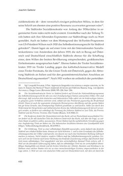 Image of the Page - 430 - in Die schwierige Versöhnung - Italien, Österreich und Südtirol im 20. Jahrhundert