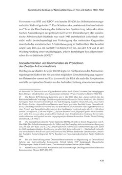 Image of the Page - 439 - in Die schwierige Versöhnung - Italien, Österreich und Südtirol im 20. Jahrhundert