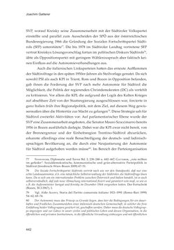 Image of the Page - 442 - in Die schwierige Versöhnung - Italien, Österreich und Südtirol im 20. Jahrhundert