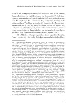 Image of the Page - 449 - in Die schwierige Versöhnung - Italien, Österreich und Südtirol im 20. Jahrhundert