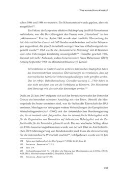 Image of the Page - 495 - in Die schwierige Versöhnung - Italien, Österreich und Südtirol im 20. Jahrhundert