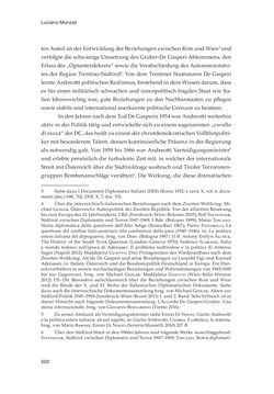 Image of the Page - 500 - in Die schwierige Versöhnung - Italien, Österreich und Südtirol im 20. Jahrhundert