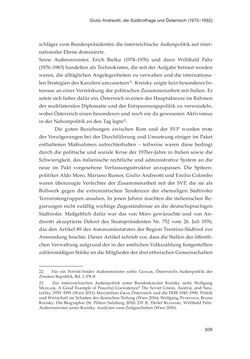 Image of the Page - 509 - in Die schwierige Versöhnung - Italien, Österreich und Südtirol im 20. Jahrhundert