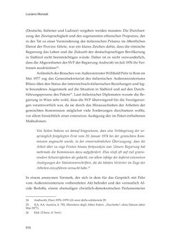 Image of the Page - 510 - in Die schwierige Versöhnung - Italien, Österreich und Südtirol im 20. Jahrhundert