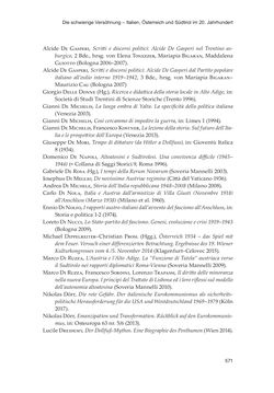 Bild der Seite - 571 - in Die schwierige Versöhnung - Italien, Österreich und Südtirol im 20. Jahrhundert